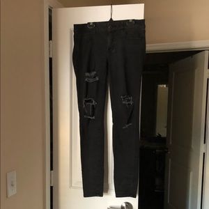 AE distressed skinny jeggings